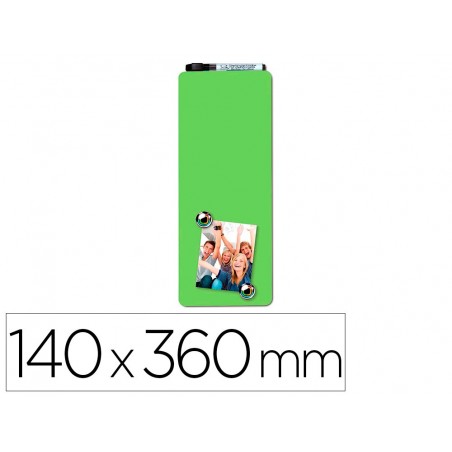 Pizarra rexel hogar magnetica 140x360 mm color verde
