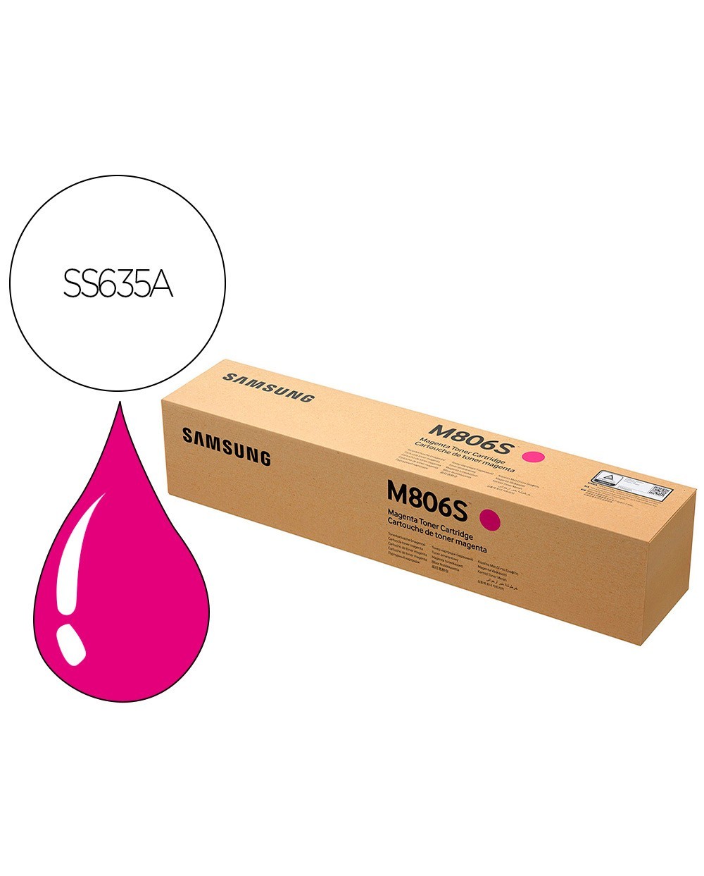 Toner hp samsung magenta standard cltm806s els