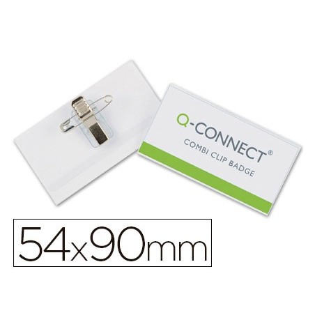 Identificador q connect con pinza e imperdible kf17458 54x90 mm