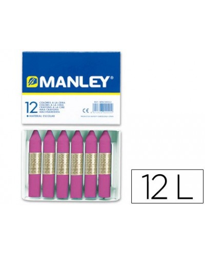 Lapices cera manley unicolor lila nº 39 caja de 12