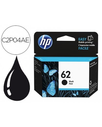 Ink jet hp n62 officejet 5640 7640 5740 negro 200 pag 