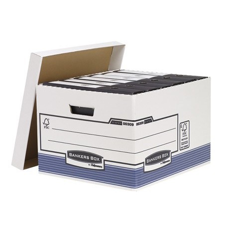 Cajon fellowes carton reciclado para almacenamiento de archivo capacidad 4 cajas de archivo tamano folio