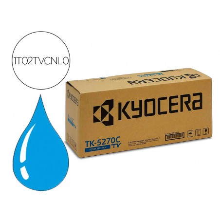 Toner kyocera tk5270c cian para ecosys m6230 6630cidn