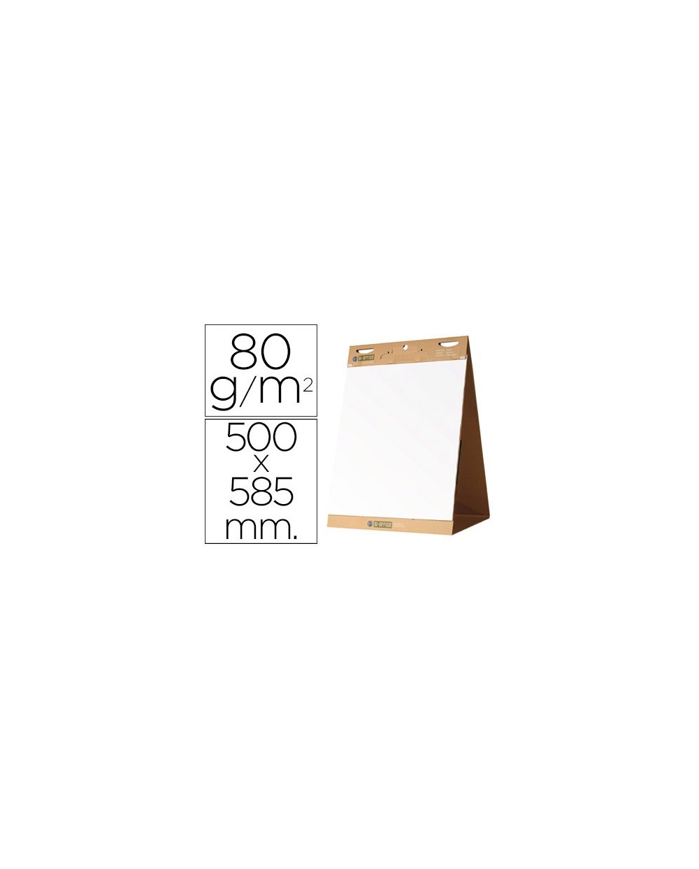 Bloc congreso bi office liso autoadhesivo sobremesa 500 x 585 mm papel de 80g m