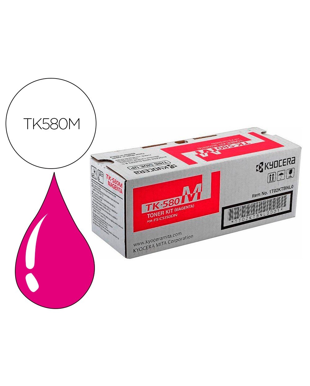 Toner kyocera mita fs c5150dn p6021cdn magenta