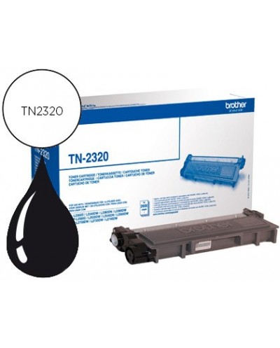 Toner brother tn 2320 dcpl2520dw dcpl2540dn mfcl2700dw mfcl2720dw mfcl2740dw negro 2600 pag