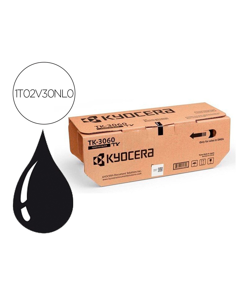 Toner kyocera mita negro ecosys m3145 3645idn tk 3060