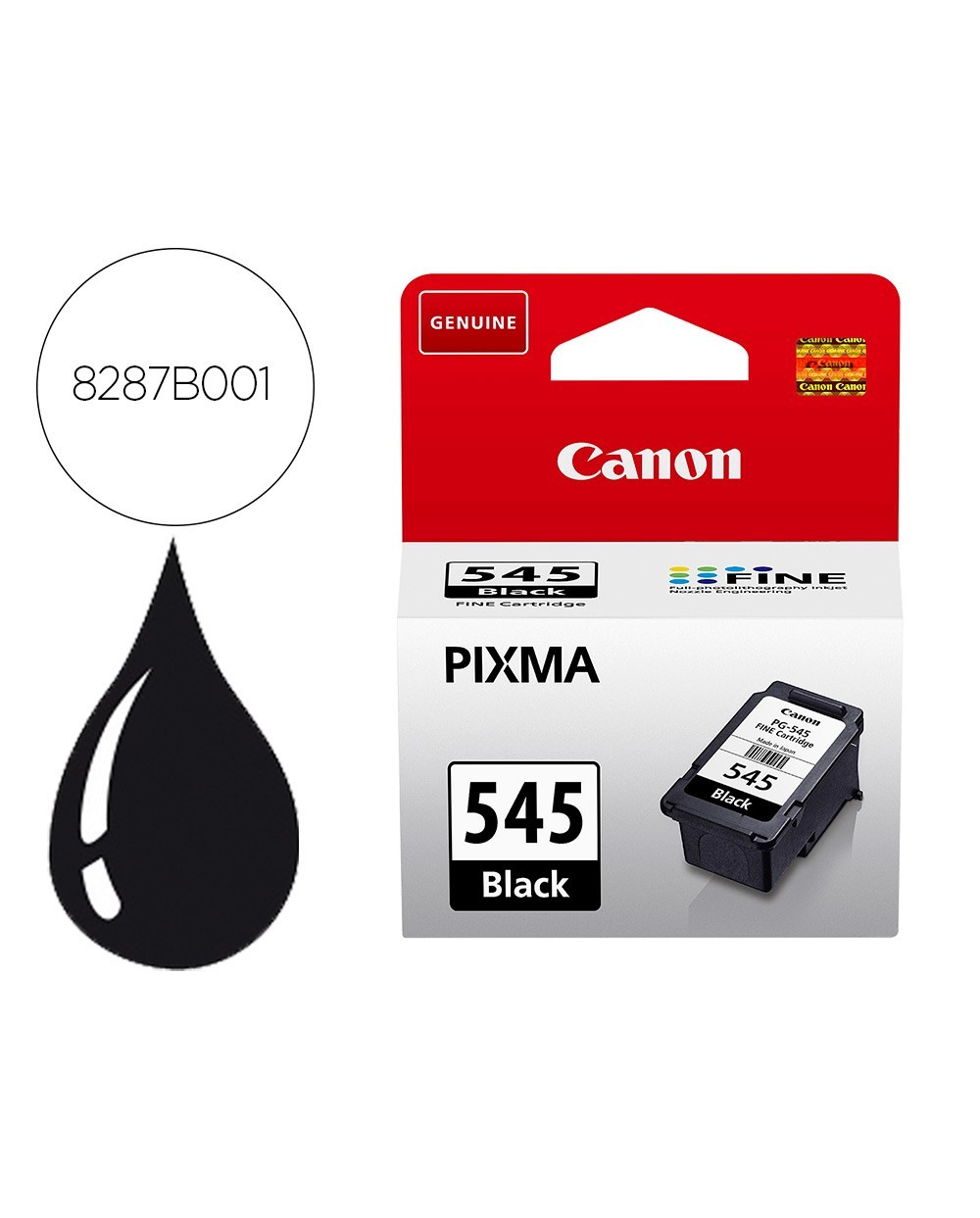 Ink jet canon pg 545 negro mg 2450 2550