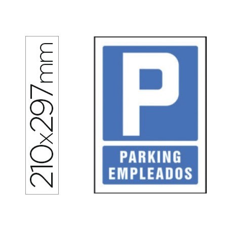 Pictograma syssa senal de parking empleados en pvc 210x297 mm