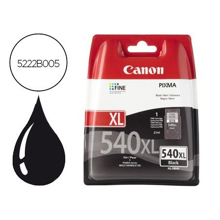 Ink jet canon pg 540xl negro alta capacidad 600 pag