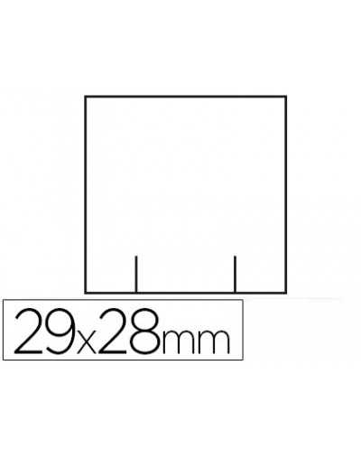 Etiquetas meto blanca 29x28 mm troquelada rollo de 700 etiquetas