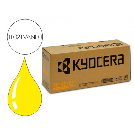 Toner kyocera tk5270y amarillo para ecosys m6230 6630cidn