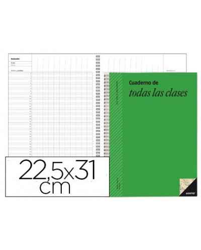 Cuaderno de todas las clases sv additio plan mensual del curso evaluacion continua y programacion semanal 225x31cm
