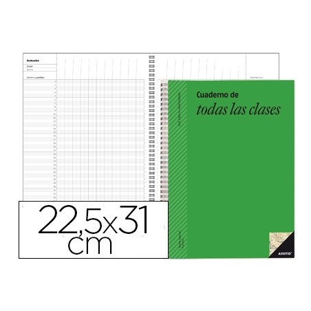 Cuaderno de todas las clases sv additio plan mensual del curso evaluacion continua y programacion semanal 225x31cm