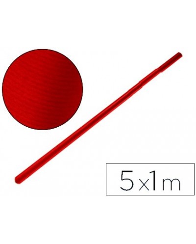 Papel kraft liderpapel rojo cherry rollo 5x1 mt