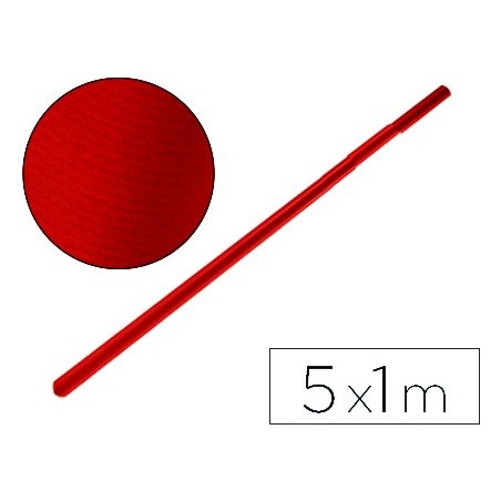 Papel kraft liderpapel rojo cherry rollo 5x1 mt