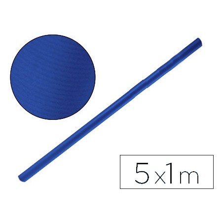 Papel kraft liderpapel azul azurita rollo 5x1 mt