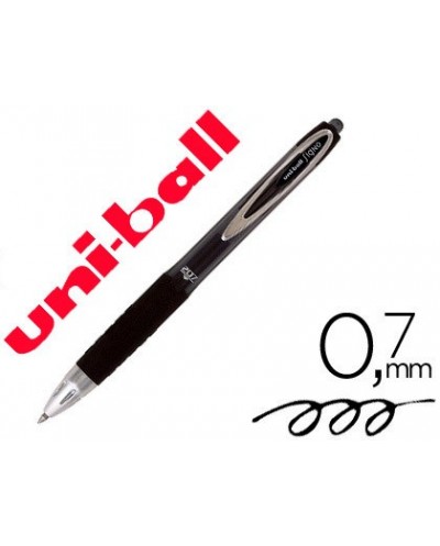 Boligrafo uni ball roller umn 207 retractil 07 mm color negro