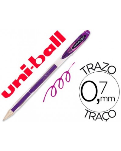 Boligrafo uni ball roller um 120 signo 07 mm tinta gel color violeta