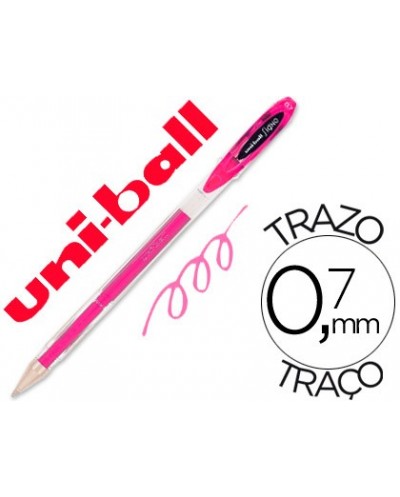 Boligrafo uni ball roller um 120 signo 07 mm tinta gel color rosa