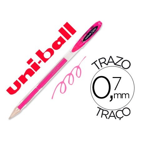 Boligrafo uni ball roller um 120 signo 07 mm tinta gel color rosa