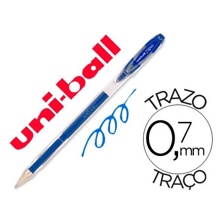 Boligrafo uni ball roller um 120 signo 07 mm tinta gel color azul
