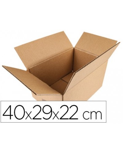 Caja para embalar q connect americana medidas 400x290x220 mm espesor carton 5 mm