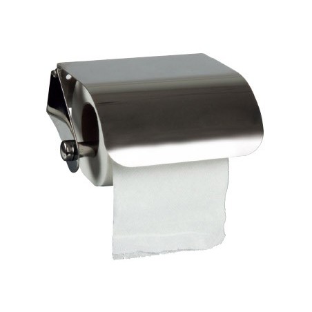 Dispensador q connect de papel higienico acero inoxidable 122x98x45 mm