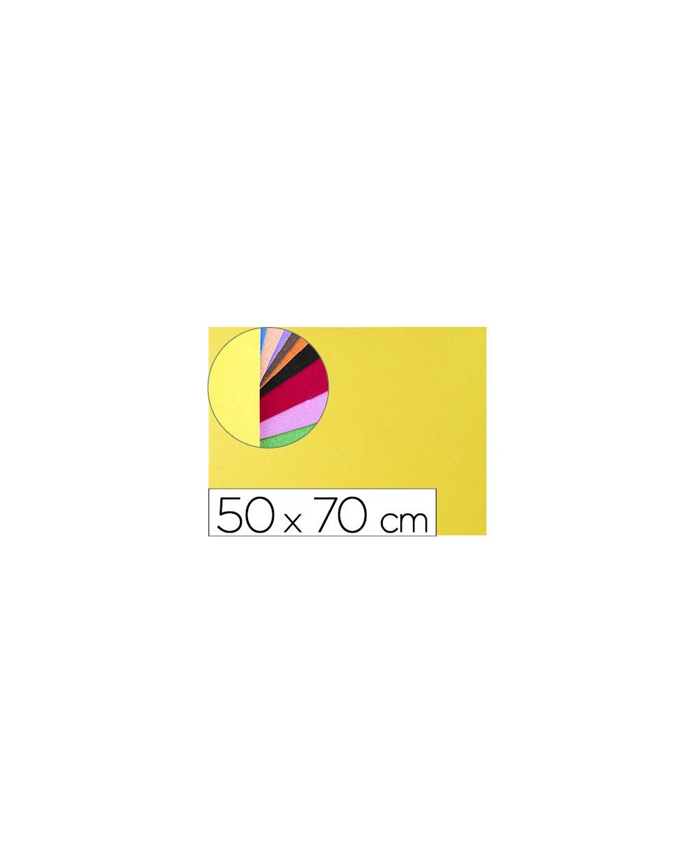 Goma eva liderpapel 50x70cm 60g m2 espesor 2mm textura toalla amarillo