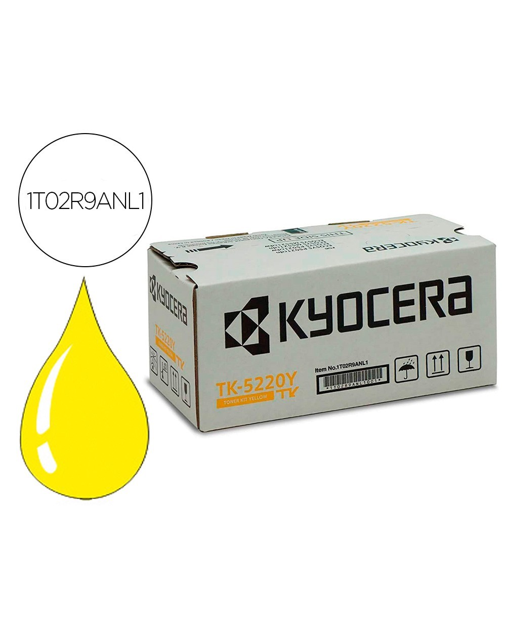 Toner kyocera mita tk 5220y amarillo ecosys m5521cdw ecosys m5521cdn 1200 pag