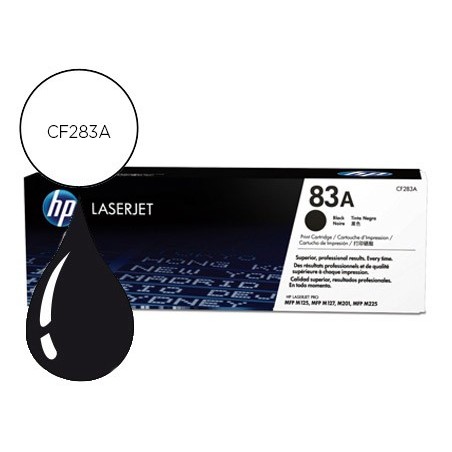 Toner hp 83a laserjet pro mfp m127 m125 negro 1500 pag