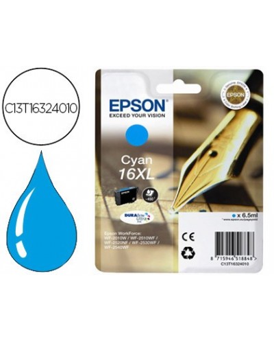 Ink jet epson 16xl wf2010w wf2510wf wf2520nf wf2530wf wf2540wf cian 450 pag