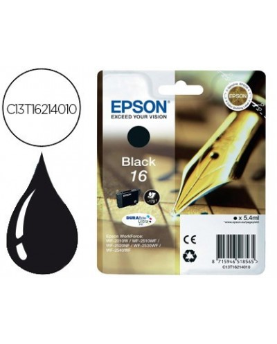 Ink jet epson 16 wf2010w wf2510wf wf2520nf wf2530wf wf2540wf negro 175 pag