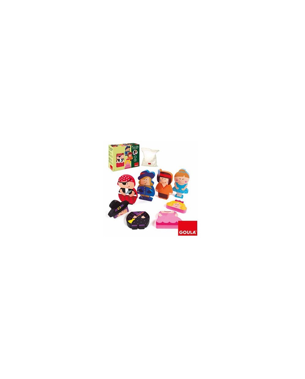 Puzzle goula infantil personajes magneticos