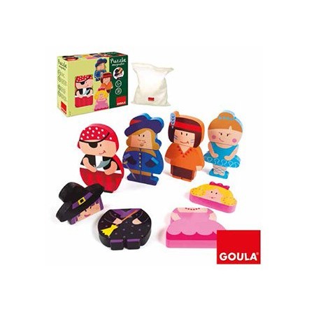 Puzzle goula infantil personajes magneticos