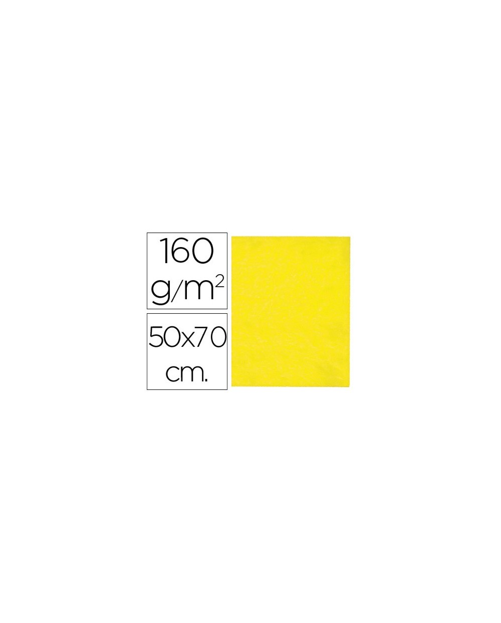 Fieltro liderpapel 50x70 cm amarillo 160 g m2