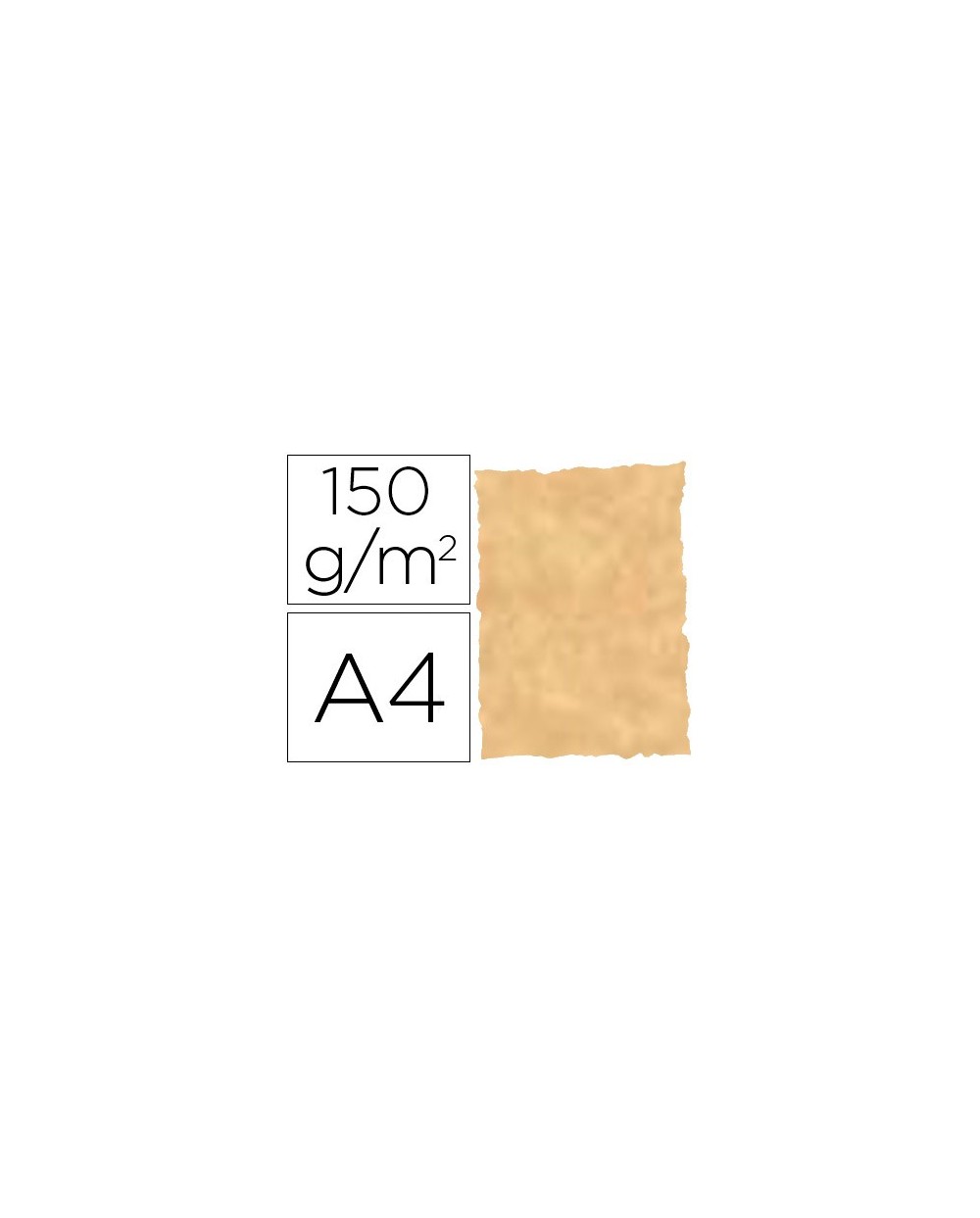 Papel pergamino din a4 troquelado color parchment ocre paquete 25 hojas
