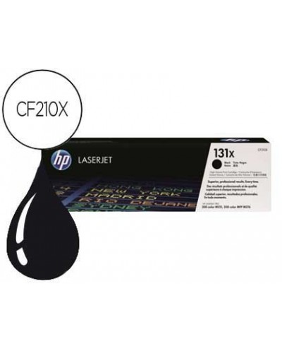 Toner hp 131x laserjet pro 200 m251 cf210x negro 2400 pag