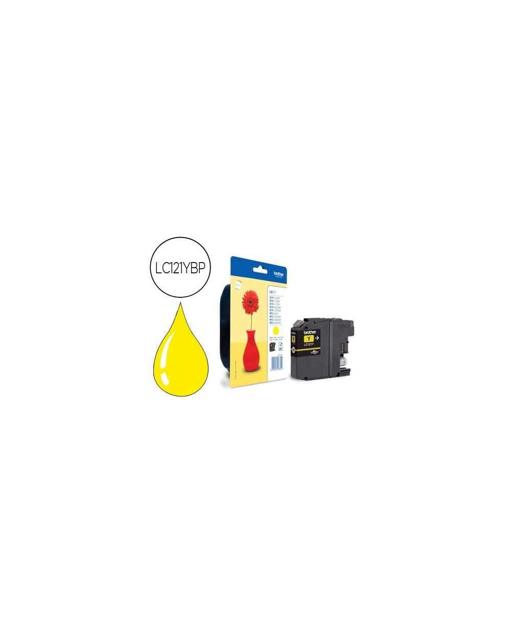 Ink jet brother dcp j132w 152w 552dw 752dw mfc j470dw 650dw 870dw amarillo 300 pag