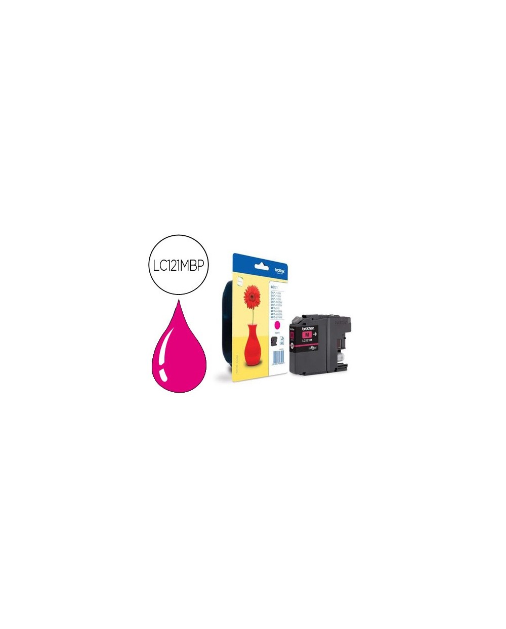 Ink jet brother dcp j132w 152w 552dw 752dw mfc j470dw 650dw 870dw magenta 300 pag