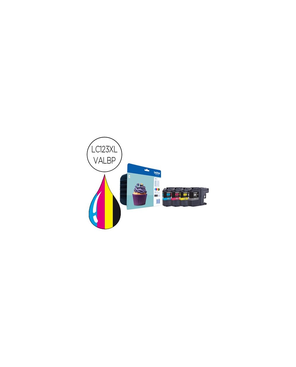 Ink jet brother dcp j4110dw mfc j4410dw 4510dw 4710dw 6520dw 6720dw 6920dw pack 4 colores 600 pag