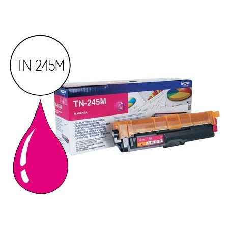 Toner brother tn 245m 2200 pag hl3140cw 3150cdw 3170cdw dcp9020cdw mfc9140cdn 9330cdw 9340cdw magenta