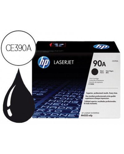 Toner hp 90a laserjet m4555mfp negro 10000 pag