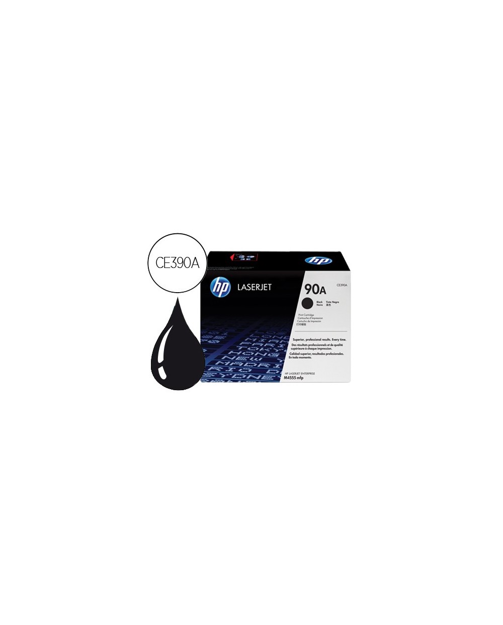 Toner hp 90a laserjet m4555mfp negro 10000 pag