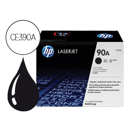 Toner hp 90a laserjet m4555mfp negro 10000 pag