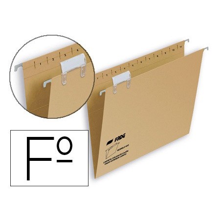 Carpeta colgante hamelin folio visor superior kraft eco