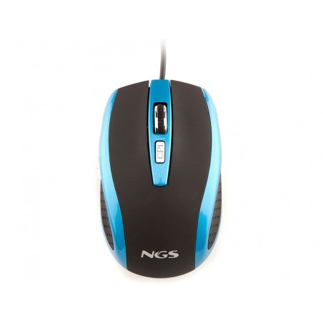Raton ngs cable tick optico 800 1600 dpi 6 botones nano conexion usb azul