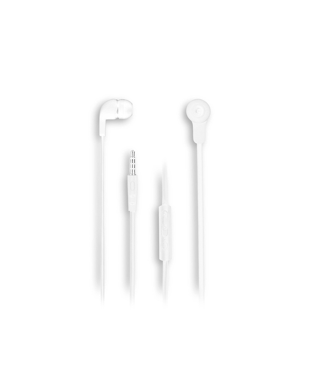 Auricular ngs cross skip con control de volumen jack 35 mm longitud cable 12 mt color blanco