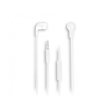 Auricular ngs cross skip con control de volumen jack 35 mm longitud cable 12 mt color blanco