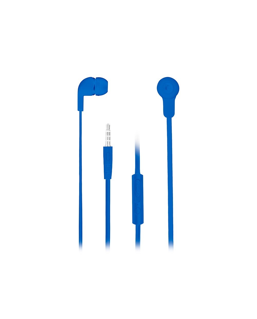Auricular ngs cross skip con control de volumen jack 35 mm longitud cable 12 mt color azul